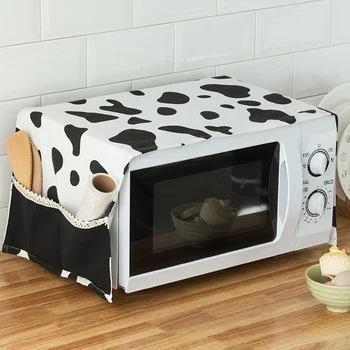

BAKINGCHEF Home Microwave Oven Dust Covers Dust Proof Organizer Washing Machine Cover With Storage Pockets Accessories Supplies