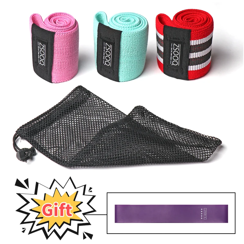 

Training Resistance Band Yoga Body Building Pilates Expander Fitness Gum Crossfit Exercise Workout Hip Fabric Band Gym Equipment