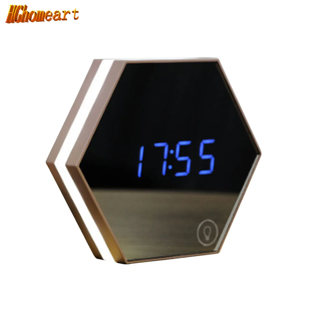 

Multifunction Mirror Alarm Clock Led Night Lamp Thermometer Children's Toys Bedside Lamp Bedroom Desk Lamps Light Romantic