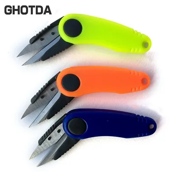 

GHOTDA Shrimp-Shaped Stainless Steel Fish Use Accessories Folding Line Scissor