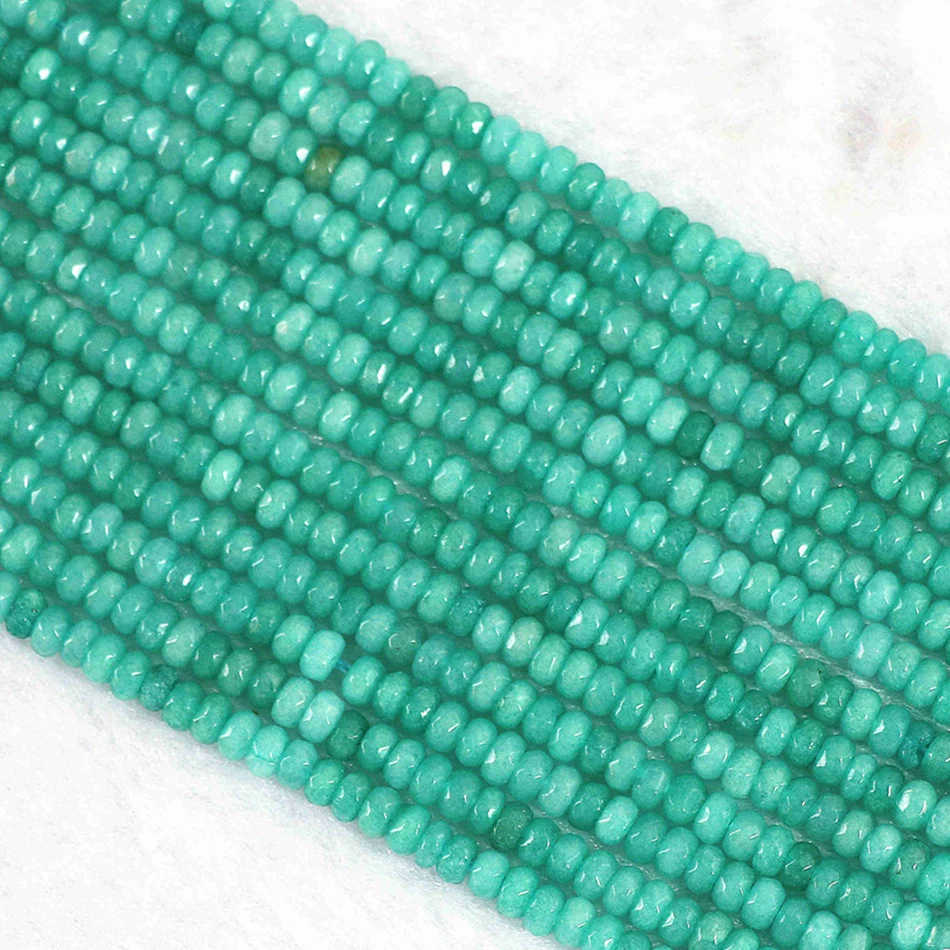Натуральный камень amazonite нефрит халцедон 2x4 мм 4x6 5x8 граненые бусины abacus россыпью