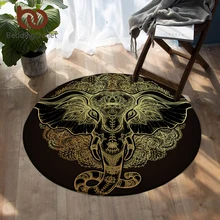 Постельные принадлежности Outlet слон круглый напольный ковер бохо мандала нескользящий коврик для спальни God Tapete детский игровой коврик Домашний декор