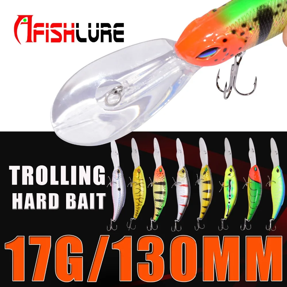 

8 Color Russian Trolling Bait 17g/130mm Fishing Lure Wobblers Minnow Hard Bait Artificiais Fishing Tackle