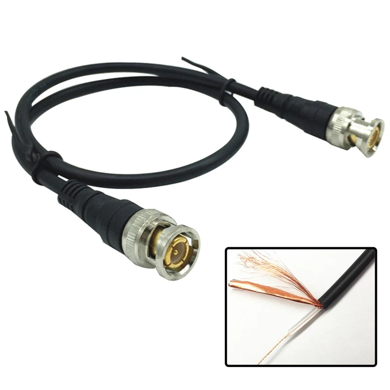 Pure Copper BNC Male To Male Straight Crimp Q9 Head HD Monitor Line Double-head Video Cable 0.5 M / 1 M Jumper Pure Copper BNC Male To Male Straight Crimp Q9 Head HD Monitor Line Double-head Video Cable 0.5 M / 1 M Jumper