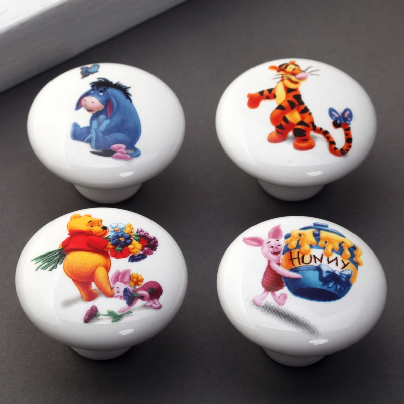 Lovely Pig Tiger Bear Eeyore printed door knob/ ki...