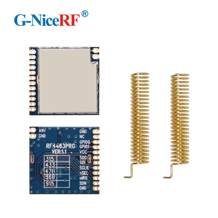 2 шт./лот si4463 SPI интерфейс + 20 дБм выходная мощность RF4463PRO 433 МГц беспроводной модуль