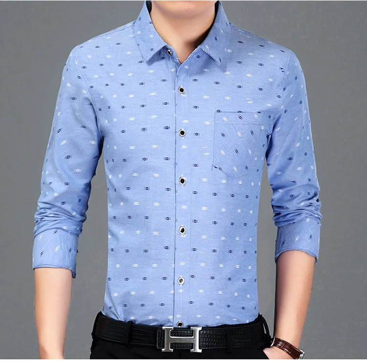 Jbersee Camisa Social Slim Fit Мужская рубашка хлопковая модная Высококачественная Мужская рубашка с длинным рукавом деловая повседневная мужская рубашка