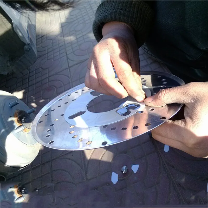 HUANLISUN 2 шт. автомобиля Универсальный 25 см утолщаются алюминий тормозного диска ротора гонки Чехлы для мангала барабаны декоративные