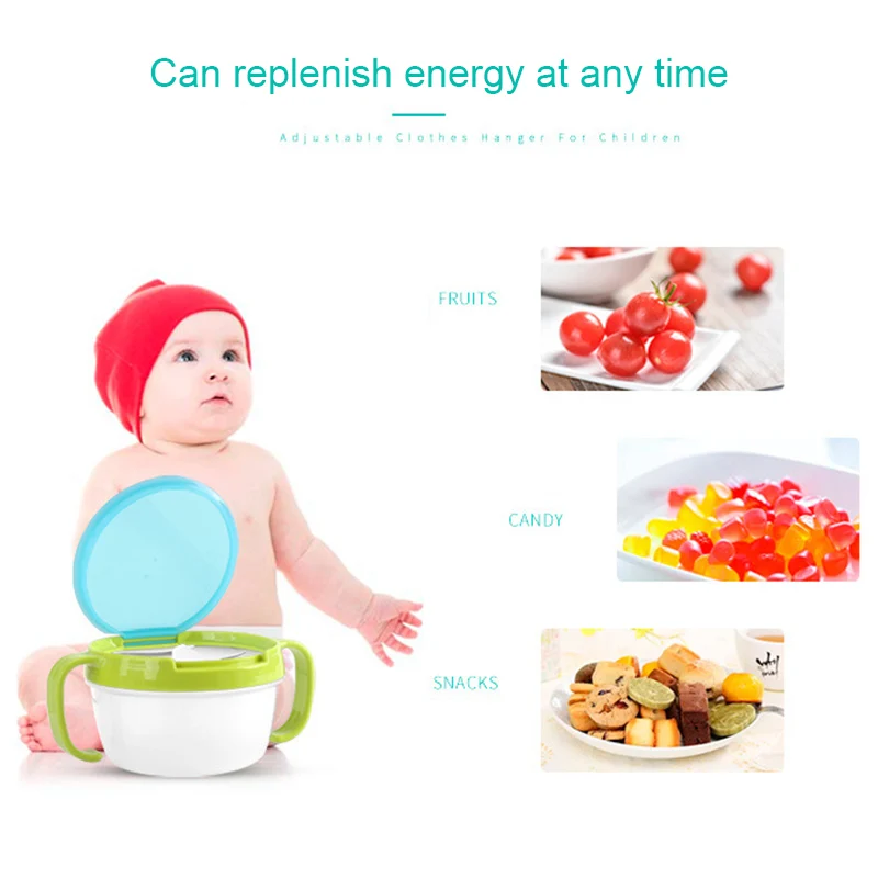 Child Kids Baby Dishes Bowl Anti Spill Double Handle Non Spilling For Snacks Candy Biscuit BM88 | Мать и ребенок