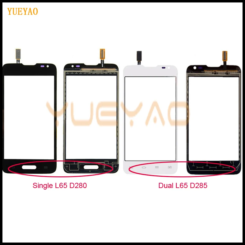

For LG L65 Single SIM D280 D280N Dual SIM D285 Touch Screen Touch Panel Sensor Digitizer Front Glass Outer Lens Touchscreen