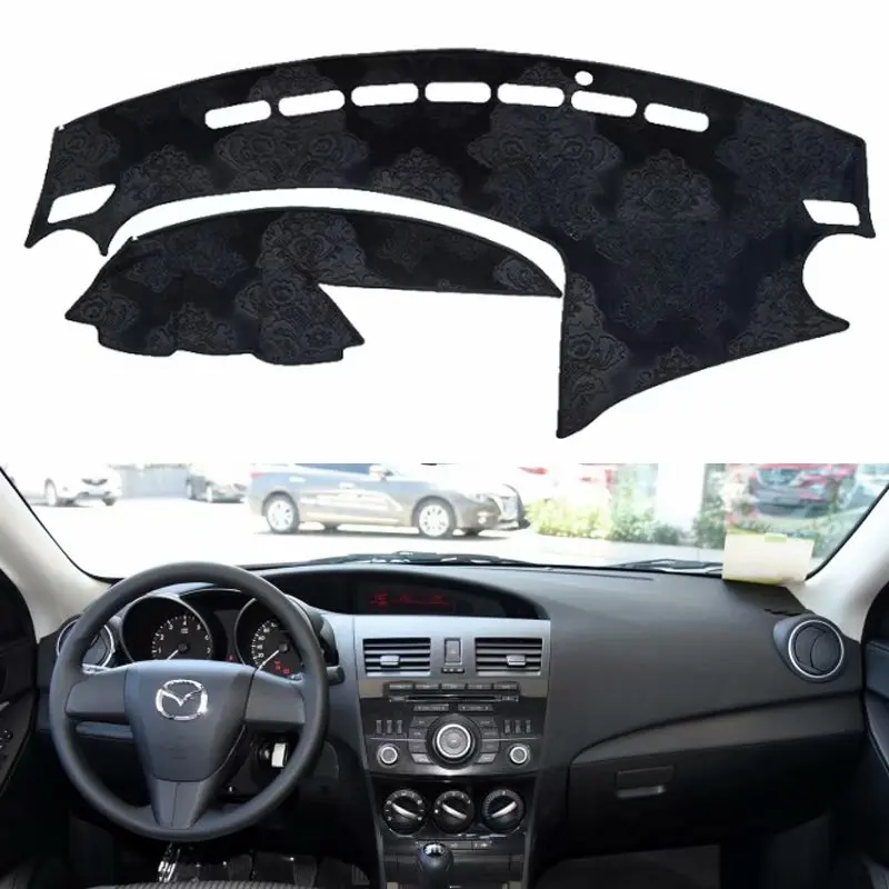 Для Mazda 3 Mazda3 BL 2009 2010 2011 2012 2013 фланель Dashmats Dashboard Чехлы тире площадку автомобильный коврик Carpe аксессуары