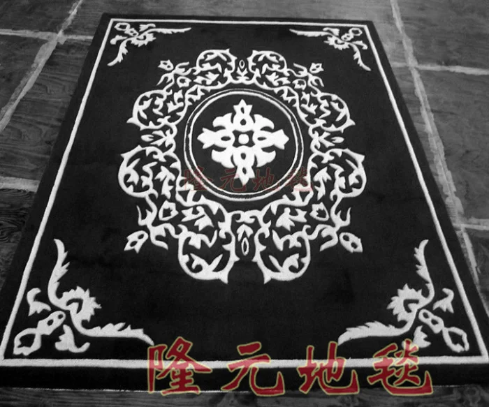 Последняя европейская мода Ковры, гостиная Спальня Ковры, ковры классической черный и белый