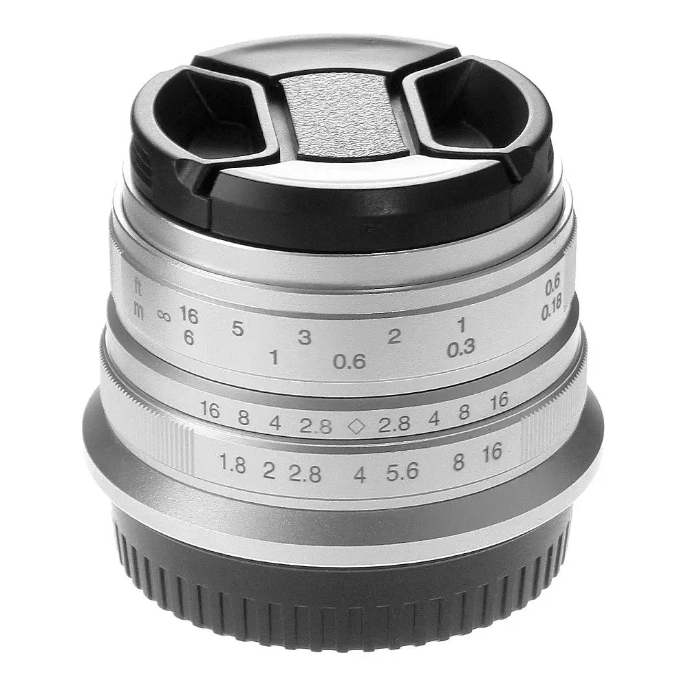25 мм F/1,8 Prime объектив ручной фокусировки MF для sony E-mount A6500 A6300 NEX-3 NEX-3N/3R/C3/F3K A7 A7II A7R A7RII A7S серебристый черный