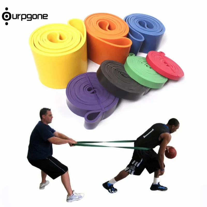 208cm Resistance Bands Rubber Pull Up Bands Power Latex Band Loop Strap