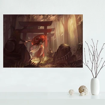 

Canvas Modular Modern Pictures 1 Pieces Touhou Girl Animation Painting Home Decoration Wall Art Prints Poster Living Room Framed