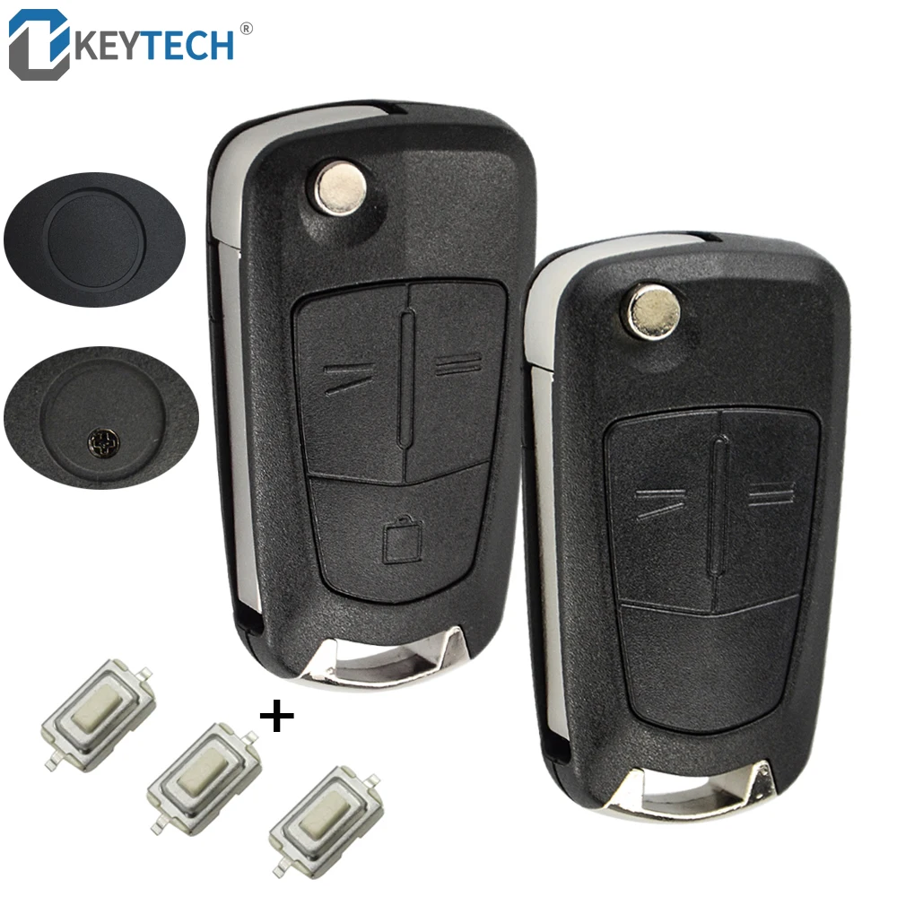 

OkeyTech Flip Remote Folding Car Key Cover Fob Case Shell Styling Case 2 3 Buttons For Vauxhall Opel Corsa Astra Vectra Signum