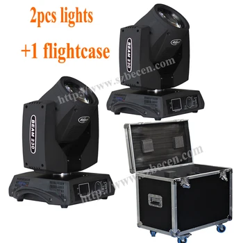 

shipping from US 2pcs 230W Sharpy 7R Beam Moving Head Light +flightcase for dj club