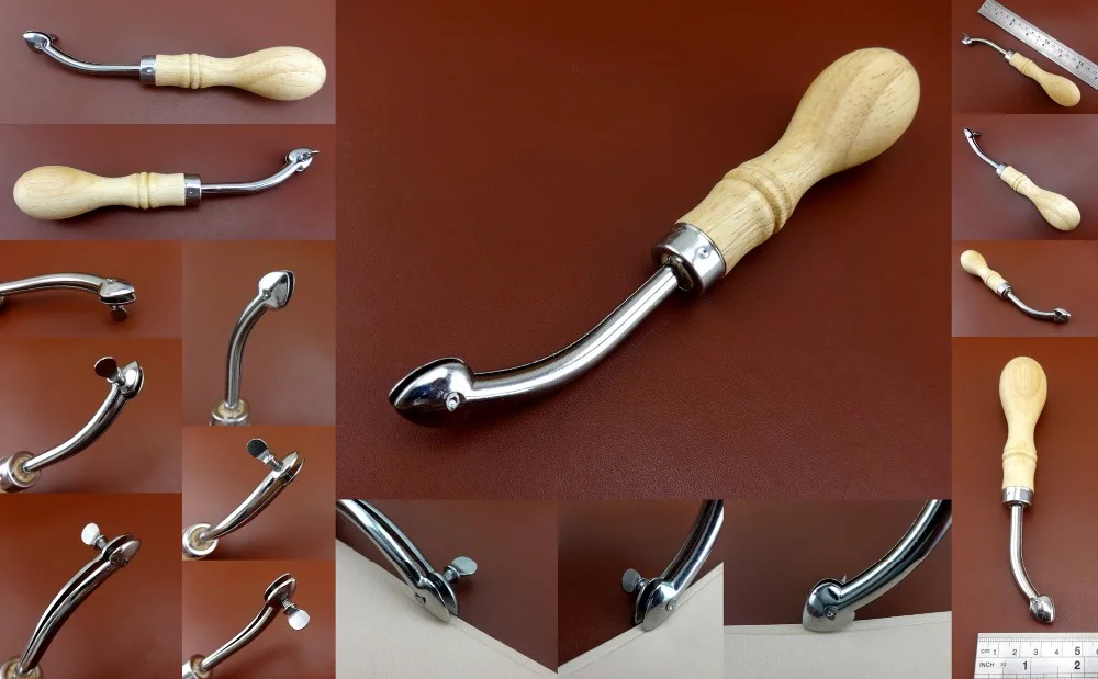 

1pc Leather Craft Adjustable Edge Creaser Marker Stitching Recesses Pressing Tool - Edger Groover Skiver Beveler Awl Slicker NEW