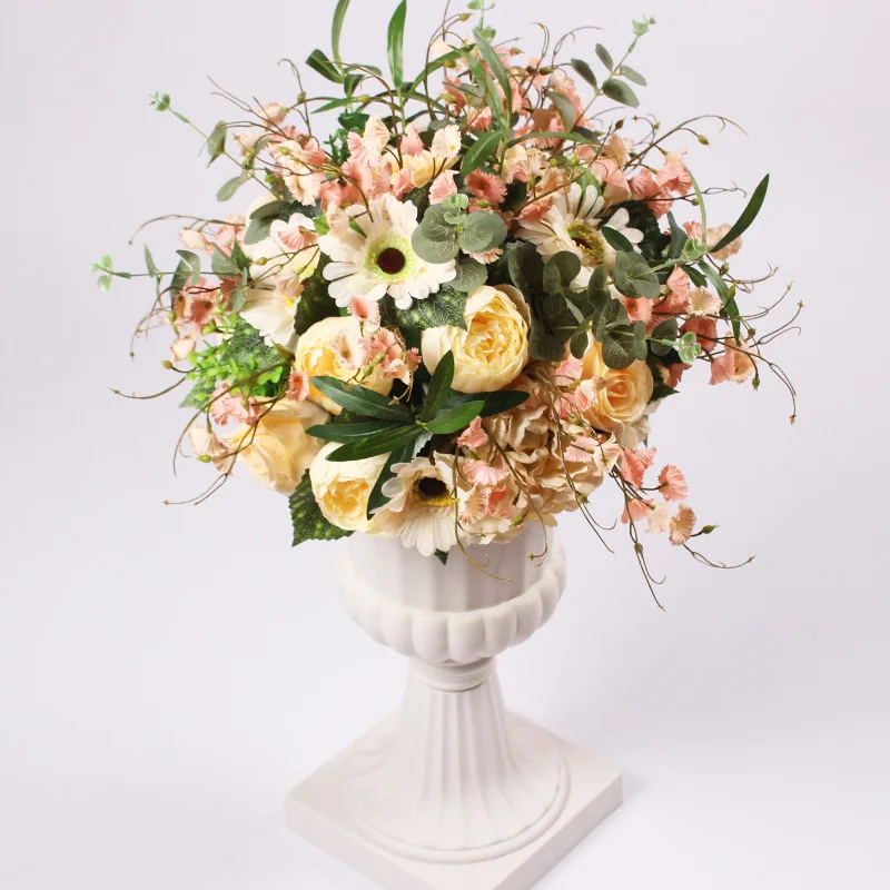 

38cm Artificial Flower Ball Wedding Scene Layout Road Lead Flowers For Roman Column Flower Stand Table Simulation Floral