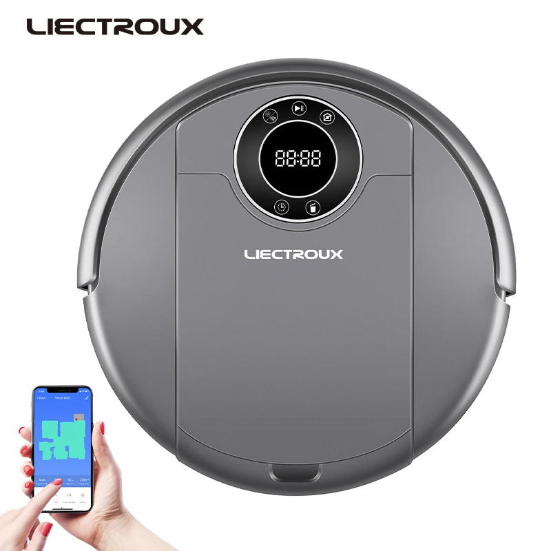 LIECTROUX робот пылесос ZK808 Wi Fi пульт дистанционного Мобильная карта навигации Smart Memory