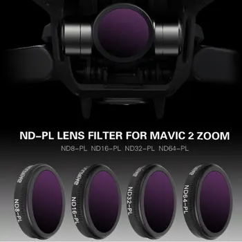 

4pcs/set ND8-PL ND16 ND32 ND64-PL Lens Filter for DJI MAVIC 2 ZOOM Drone Lens Accessories ND PL Filter Optical Glass Lens