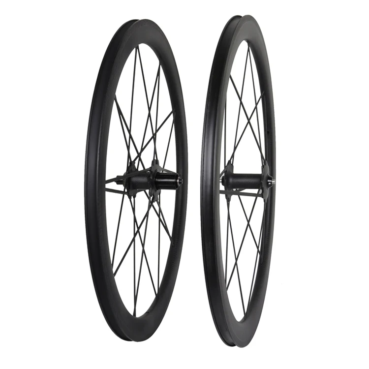 700C углеродное шоссейное Велосипедное колесо 23 мм Ширина 46 мм Clincher базальтовая тормозная поверхность с полностью углеродными спицами