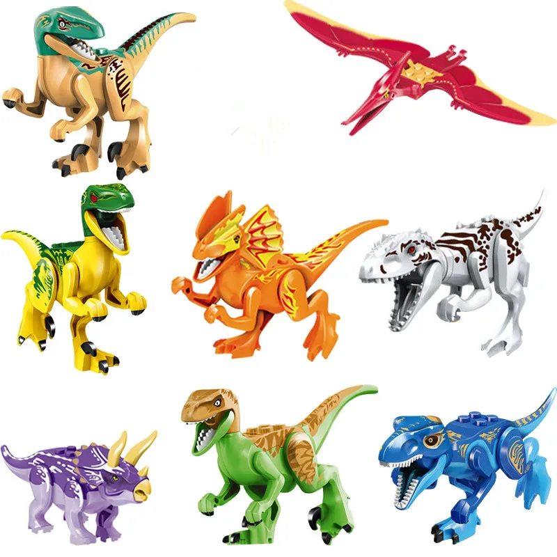 Jurassic Park Dinosaur World Park 8 Pieces / Set of Children's Gift Toy Compatible with Legoings Building Blocks Model Toys Jurassic Park Dinosaur World Park 8 Pieces / Set of Children's Gift Toy Compatible with Legoings Building Blocks Model Toys