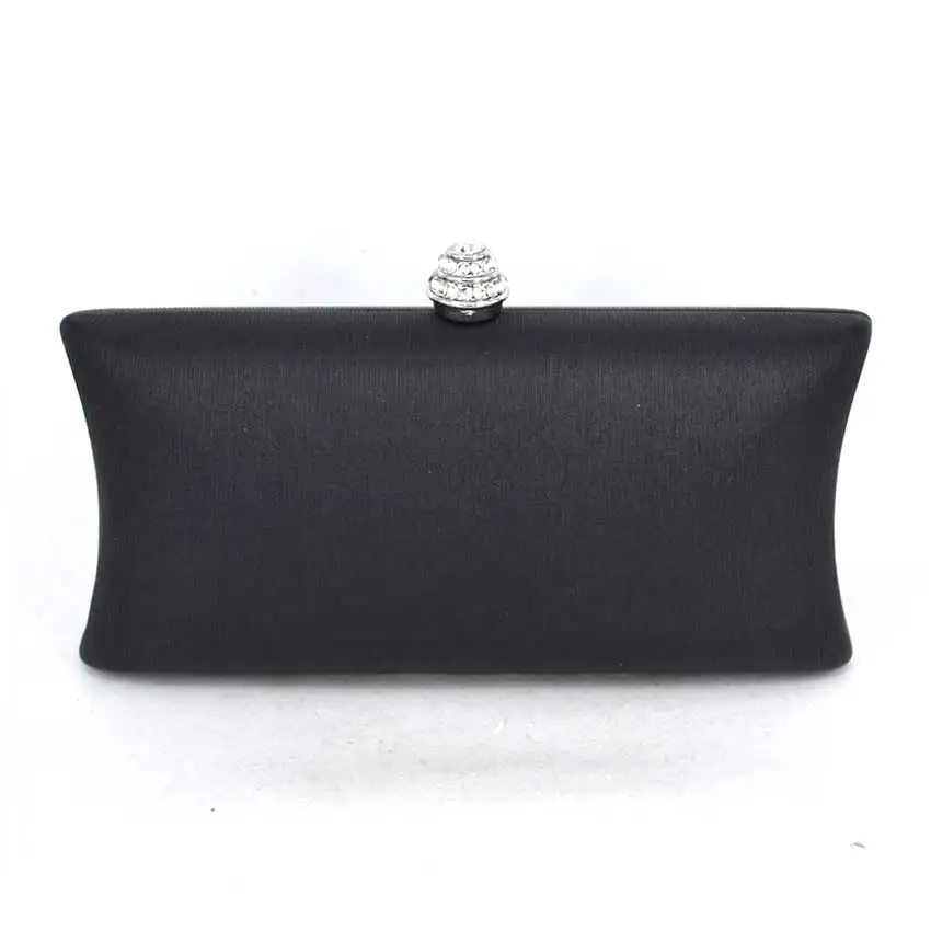 Alloy long rhinestone women bag clutch evening bags black cosmetics case small purse bag for ...