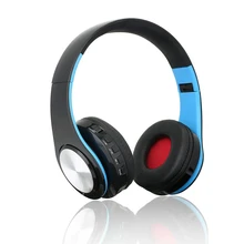 Беспроводные наушники Bluetooth гарнитура складные наушники регулируемые наушники с микрофоном для ПК мобильного телефона Mp3