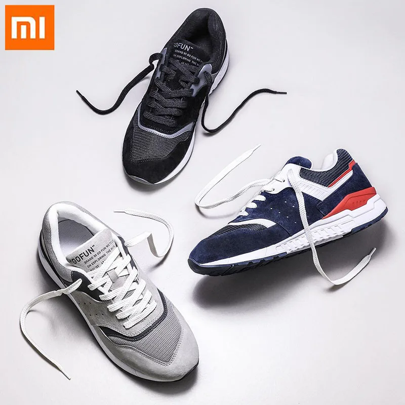 

Xiaomi Mijia High quality leather Casual Shoes Men Breathable and wear resistant sports shoes Net Plus velvet for Autumn Winter