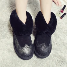 Wholesale High Quality Women Classic Mini Snow Boots Genuine sheepskin Warm Winter Shoes real wool women ankle boots