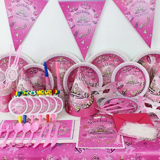 148pcs/lot Dream Girl Theme Package Kids Birthday Decoration Set Theme