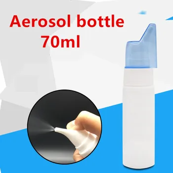 

2pcs/lot 70ml Aerosol Bottle Nebulizer Medical Material PE Equipment Equipo Medico Atomizer Inhaler T0295SPD
