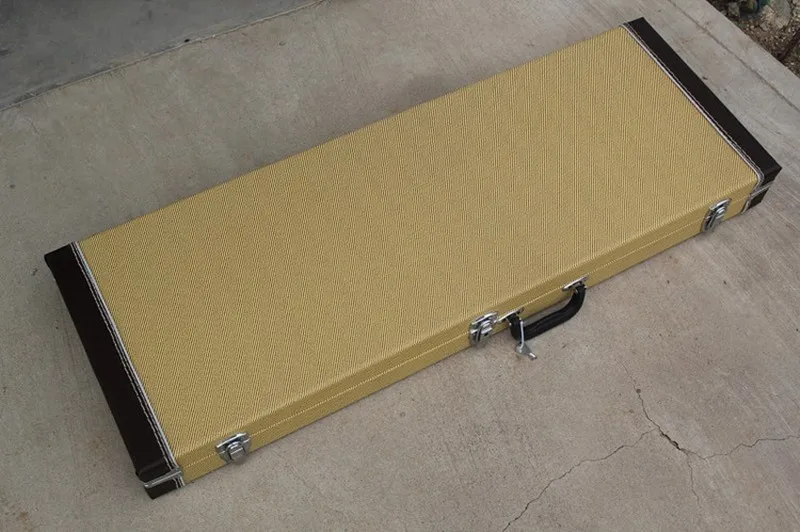 

Factory Wholesale Unusual Shape Bass Guitar Rectangle Hardcase,Color and Logo Can be Customized