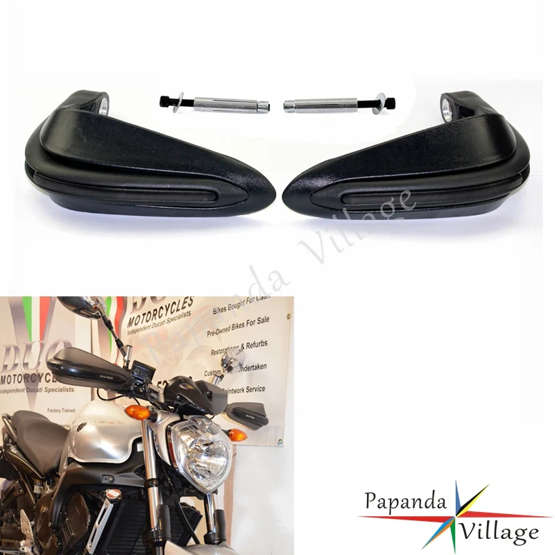 

Motorcycle Motocross Dual Sport 7/8" 22mm Black Hand Guards For Suzuki Burgman 250 FZ6 FZ1 08-09 YZ YZF FZ GSR CBF CB XTZ WR TTR