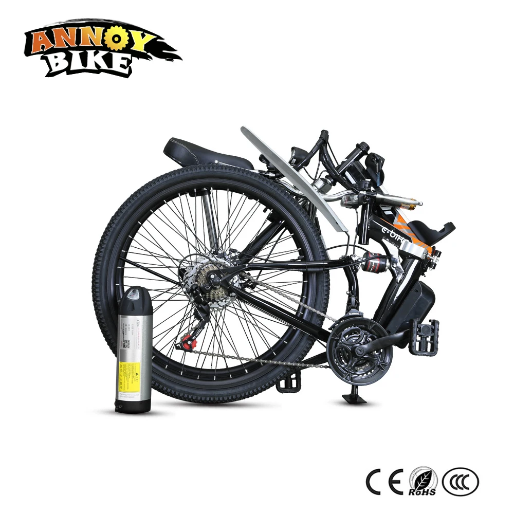 Discount 26 inch Electric Bicicleta Electric Motorcycle Folding Bike With Battery Bicicleta Plegable Booster Moto Bicicleta Electrica 2