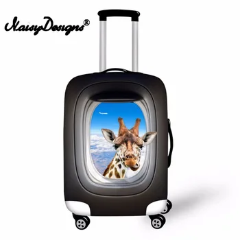 

Noisydesigns Window Animal Luggage Suitcase Elastic Fashion Protective Cover Dust-proof Trunk Suitcase Case Cover for S/M/L