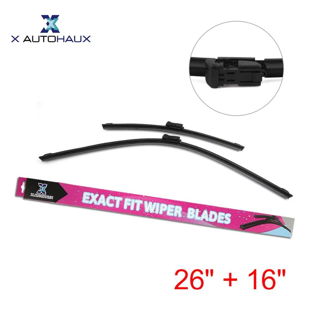X AUTOHAUX 26" + 15" Exact Fit Windshield Wiper Blades For FORD FIESTA