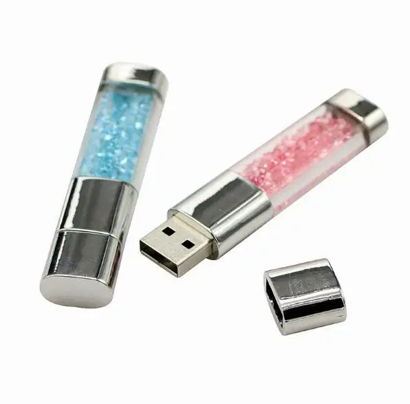 Модный кристалл USB 2 0 флэш накопитель пользовательский подарок 4 ГБ 8 16 32 64