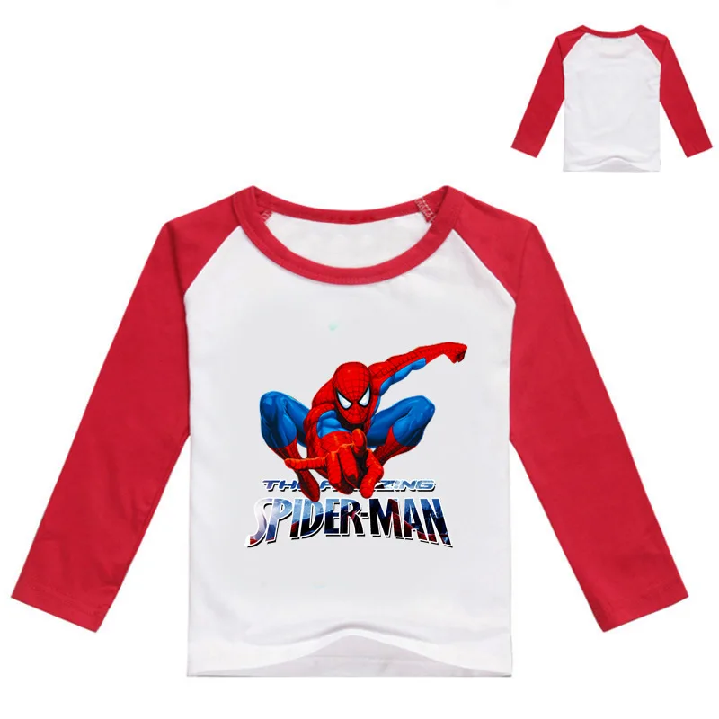 Г. Новая футболка с человеком-пауком для мальчиков Детский спортивный костюм на молнии новая модель, одежда с супергероями, Суперменом, Бэтменом, человеком-пауком