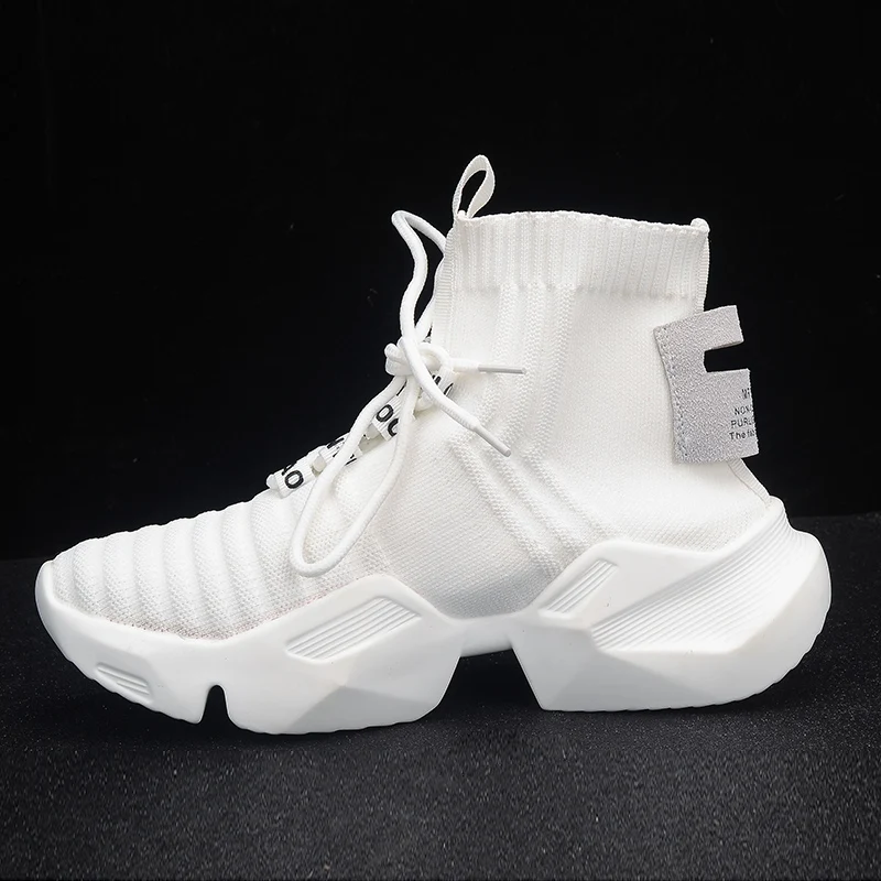 Women's Stylish High-Top Platform Sneakers Product Display Side 2