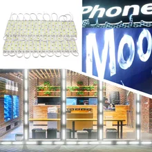 20-100 шт. супер яркий светодиодный модуль SMD 5054 белый Цвет свет 6 светодиодный s DC12V Водонепроницаемый Рекламный дизайн светодиодный модули полосы света