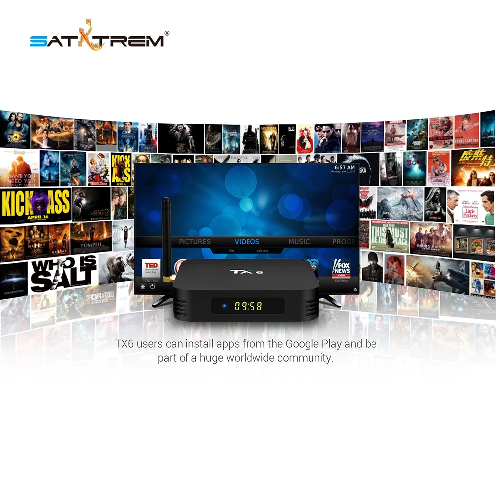Tanix TX6 caja de TV inteligente Android 9,0 4 K IPTV 4 GB DDR3 32 GB EMMC BT 5,0 soporte Dual wifi 2,4G/5 GHz Youtube H.265 Set Top Box - 2