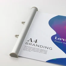 40 см вешалка для плакатов лента подвесные украшения Клип баннер держатель рельсы флаг Полюс зажим для рисунков стержень плакат потолочный дисплей Реклама