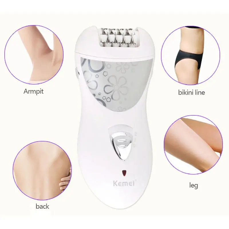 

Kemei KM-505 Multi-function electric Epilator Shaver with 1 * host 1 * European regulations 1 * Protective cover 1 * grinding