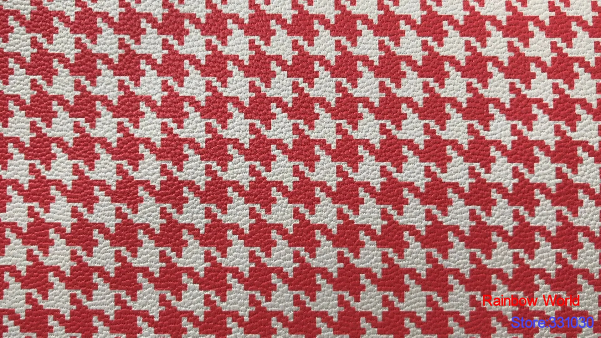Factory wholesale red pattern printed Faux PU Leather fabric for DIY sewing sofa table shoes bags bed material(1 yard) | Дом и сад