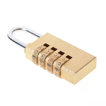 

8.5*3.5 cm Portable 4 Dial Digit Password Lock Combination Metal Code Password Lock Padlock for Suitcase Luggage
