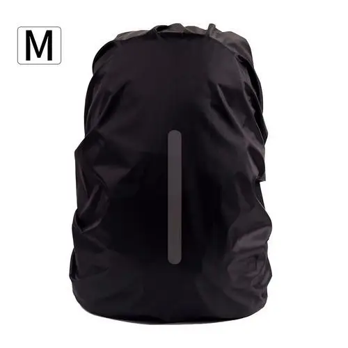 Светоотражающий водонепроницаемый рюкзак дождевик наружный ночной защитный светильник дождевик Чехол-сумка - Цвет: Белый
