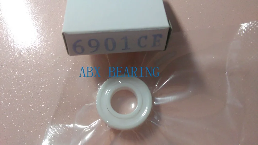 

6901-2RS full ZrO2 ceramic deep groove ball bearing 12x24x6mm sealed 61901-2RS