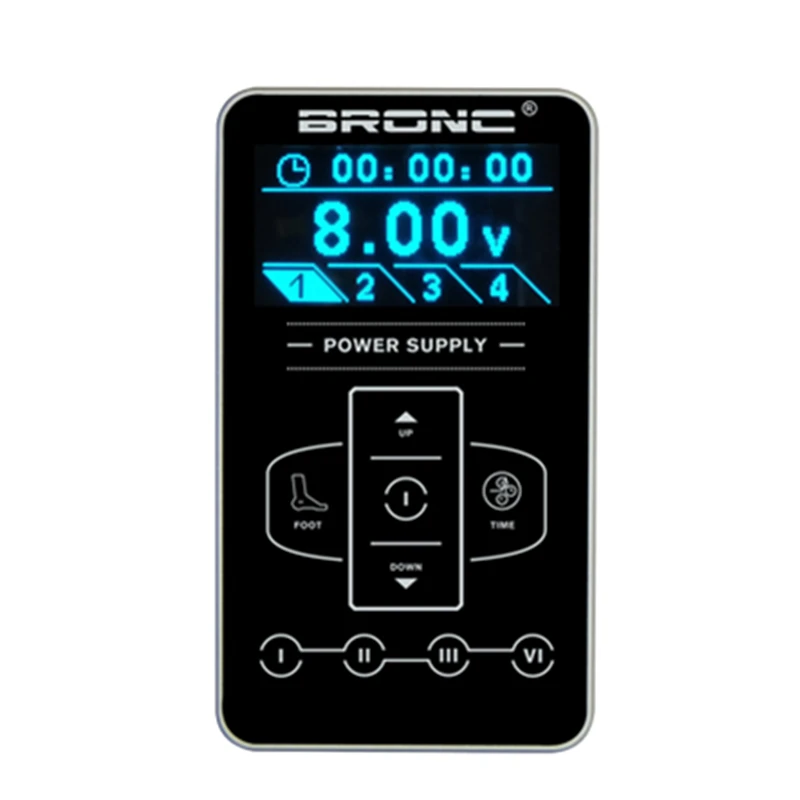 

Top HUMMINGBIRD BRONC 3A Tattoo Power Supply Touch Screen Digital LCD Makeup Dual Tattoo Power Supply
